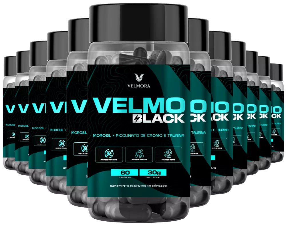 Velmo Black Cápsulas – 12 Potes